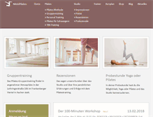 Tablet Screenshot of meinpilates-aachen.de